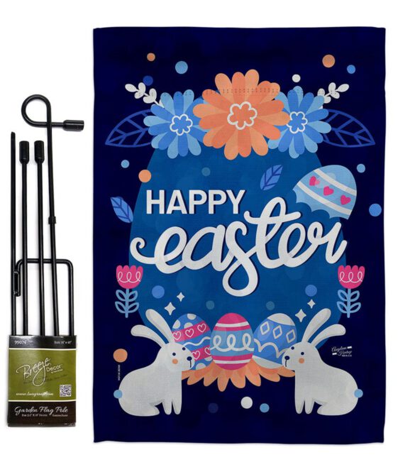 Happy Easter Bunny - Easter Spring Vertical Impressions Decorative Flags HG137365 Made In USA - Image 4