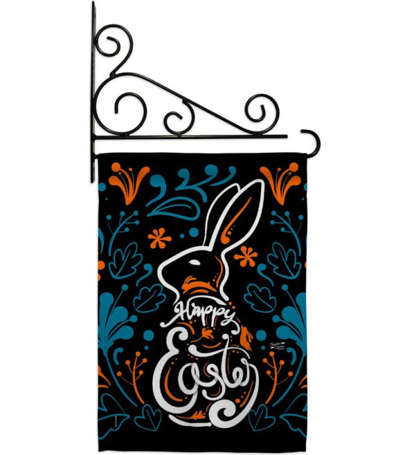 Colorful Bunny - Easter Spring Vertical Impressions Decorative Flags HG137389 Made In USA - Image 8
