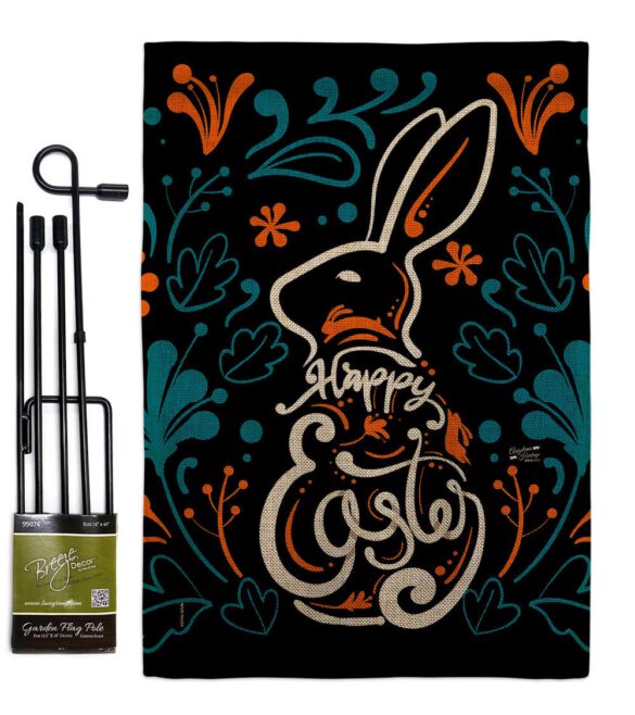 Colorful Bunny - Easter Spring Vertical Impressions Decorative Flags HG137389 Made In USA - Image 14