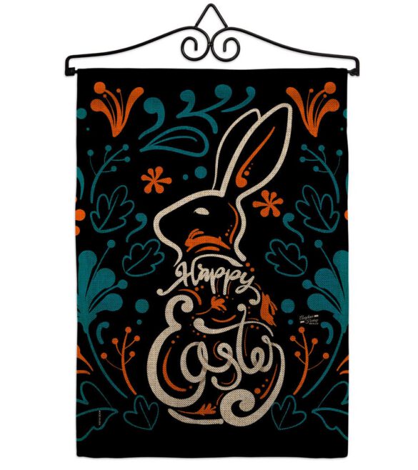 Colorful Bunny - Easter Spring Vertical Impressions Decorative Flags HG137389 Made In USA - Image 17