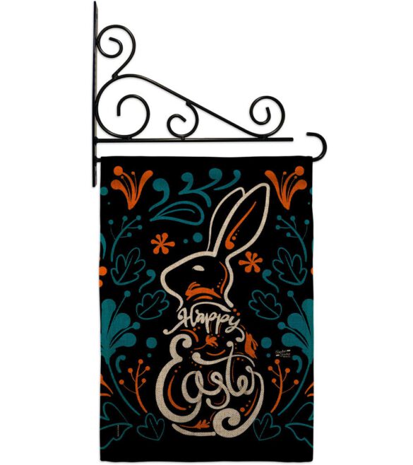 Colorful Bunny - Easter Spring Vertical Impressions Decorative Flags HG137389 Made In USA - Image 18