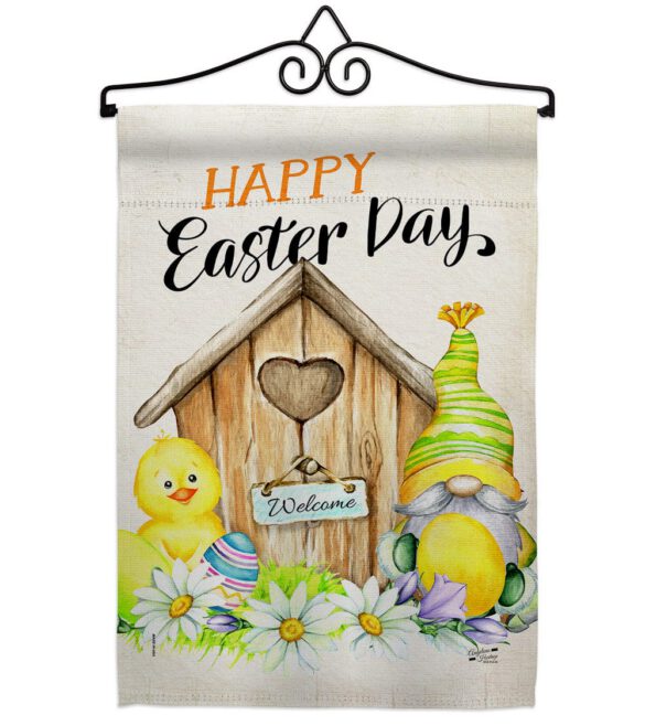 Easter Gnome - Easter Spring Vertical Impressions Decorative Flags HG137391 Made In USA - Image 7