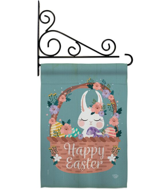 Bunny in Basket - Easter Spring Vertical Impressions Decorative Flags HG190060 Made In USA - Image 17