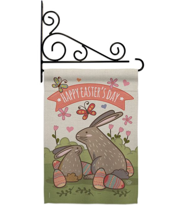 Happy Easter's Day with Colourful Bunny Eggs - Easter Spring Vertical Impressions Decorative Flags HG192020 Made In USA - Image 11