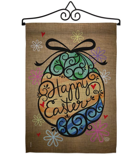 Colourful Happy Easter Egg - Easter Spring Vertical Impressions Decorative Flags HG192022 Made In USA - Image 7