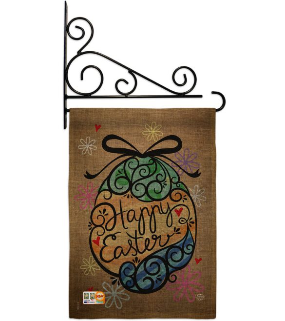 Colourful Happy Easter Egg - Easter Spring Vertical Impressions Decorative Flags HG192022 Made In USA - Image 12