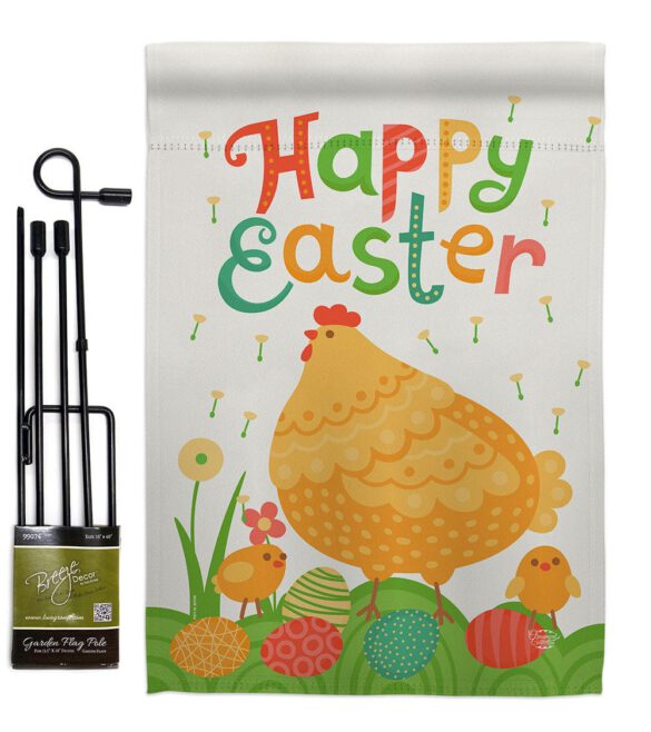 Easter Chicks - Easter Spring Vertical Impressions Decorative Flags HG192341 Made In USA - Image 4