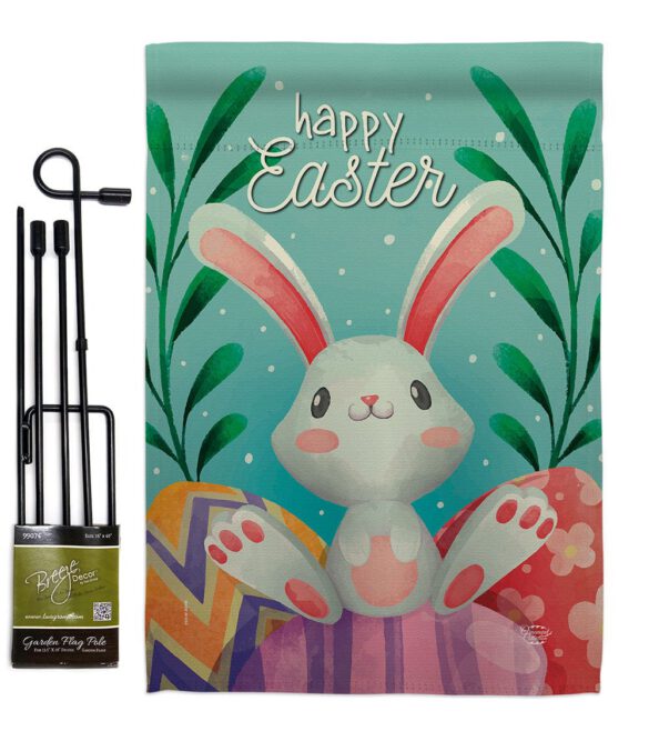 Colorful Easter Eggs - Easter Spring Vertical Impressions Decorative Flags HG192350 Made In USA - Image 4