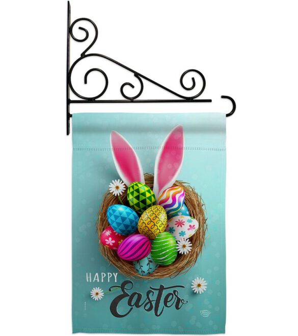 Bunny Easter Eggs - Easter Spring Vertical Impressions Decorative Flags HG192373 Made In USA - Image 8