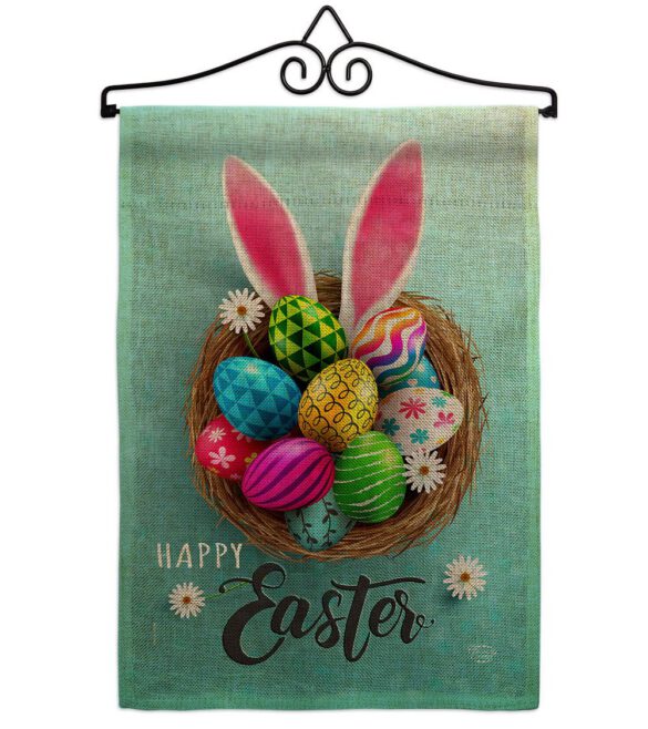 Bunny Easter Eggs - Easter Spring Vertical Impressions Decorative Flags HG192373 Made In USA - Image 17
