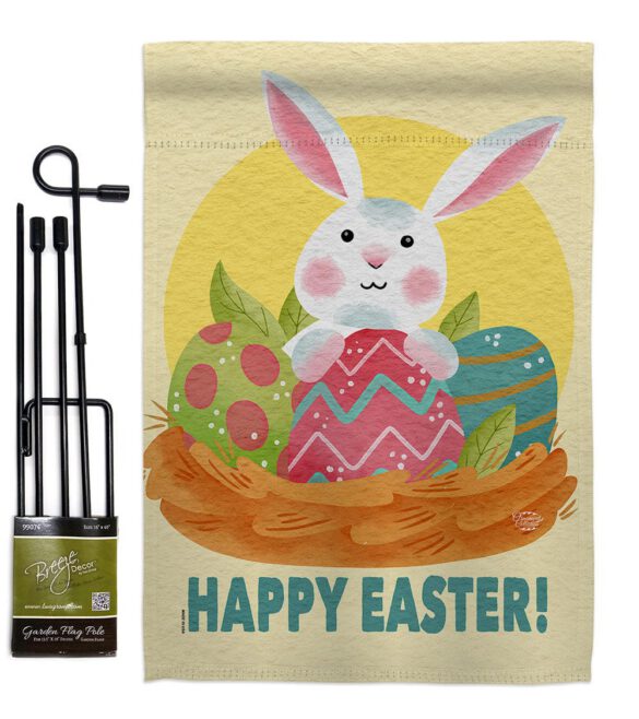 Easter Bunny Fun - Easter Spring Vertical Impressions Decorative Flags HG192421 Made In USA - Image 4