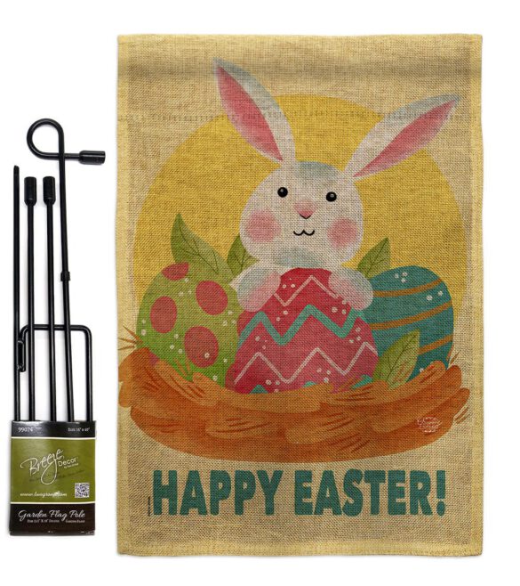 Easter Bunny Fun - Easter Spring Vertical Impressions Decorative Flags HG192421 Made In USA - Image 14