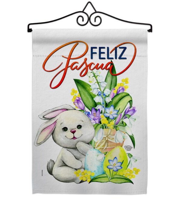 Easter Rabbit - Easter Spring Vertical Impressions Decorative Flags HG192456 Made In USA - Image 7