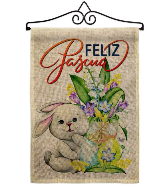 Easter Rabbit - Easter Spring Vertical Impressions Decorative Flags HG192456 Made In USA - Image 17