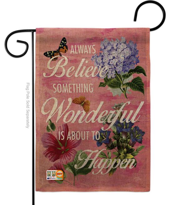 Always Believe - Expression Inspirational Vertical Impressions Decorative Flags HG115109 Made In USA - Image 9
