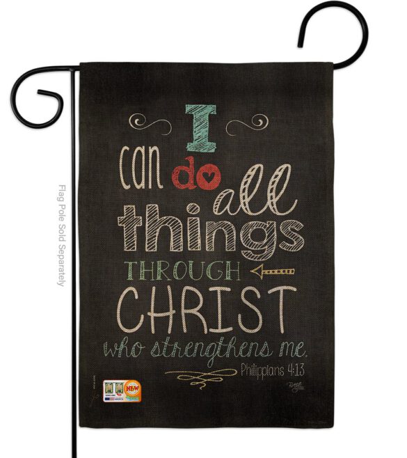 All Things Through Christ - Impressions Decorative Garden Flag G165119-BO - Image 9