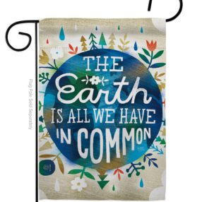 Earth in Common - Expression Inspirational Vertical Impressions Decorative Flags HG115141 Made In USA