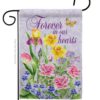 Forever In Our Heart - Expression Inspirational Vertical Impressions Decorative Flags HG115165 Made In USA