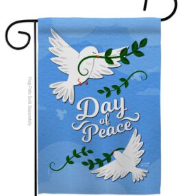 Day of Peace - Expression Inspirational Vertical Impressions Decorative Flags HG137400 Made In USA