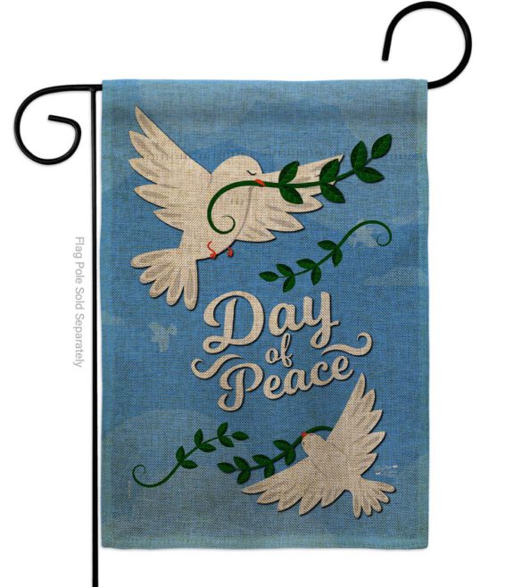 Day of Peace - Expression Inspirational Vertical Impressions Decorative Flags HG137400 Made In USA - Image 11
