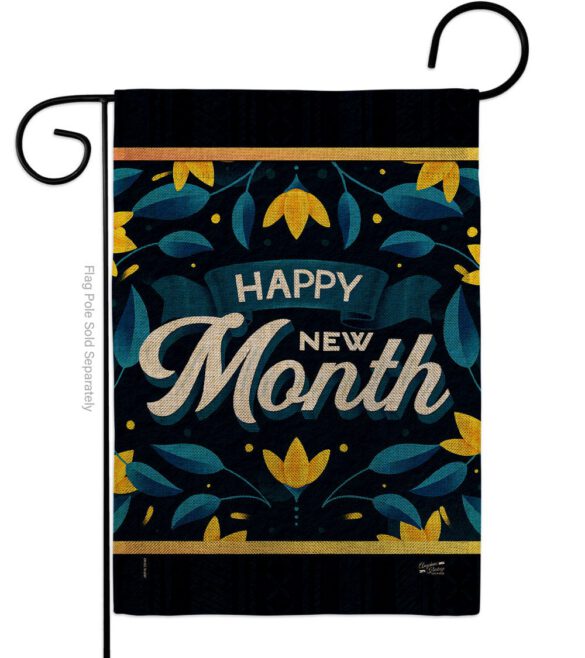 Happy New Month - Expression Inspirational Vertical Impressions Decorative Flags HG137461 Made In USA - Image 11