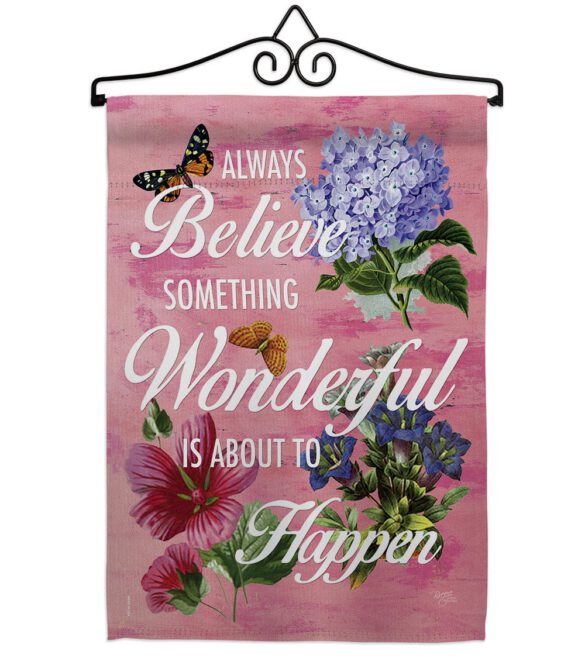 Always Believe - Expression Inspirational Vertical Impressions Decorative Flags HG115109 Made In USA - Image 8