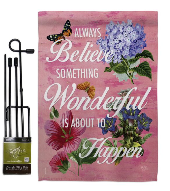 Always Believe - Expression Inspirational Vertical Impressions Decorative Flags HG115109 Made In USA - Image 5
