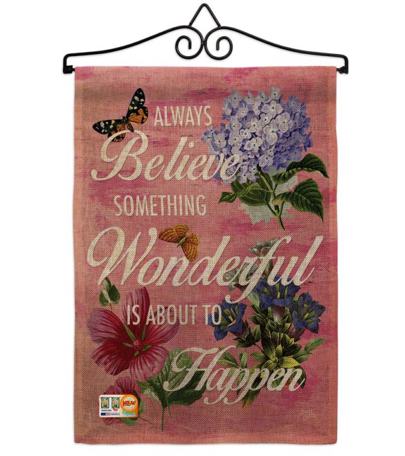 Always Believe - Expression Inspirational Vertical Impressions Decorative Flags HG115109 Made In USA - Image 11