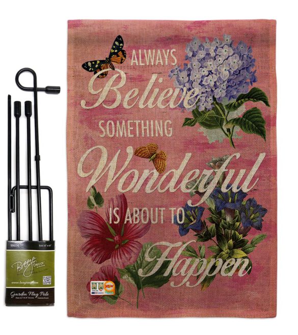 Always Believe - Expression Inspirational Vertical Impressions Decorative Flags HG115109 Made In USA - Image 10