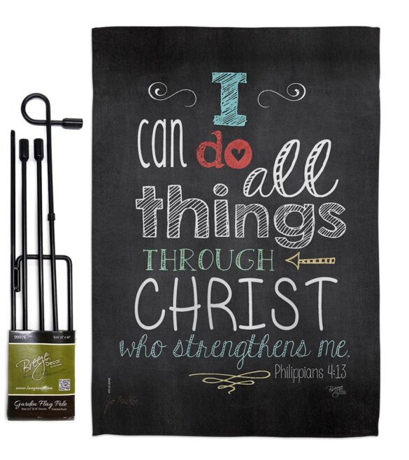 All Things Through Christ - Impressions Decorative Garden Flag G165119-BO - Image 5