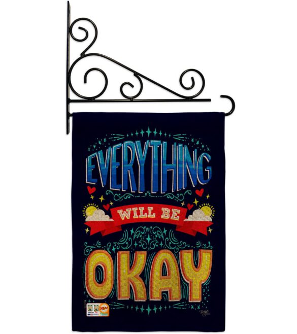 Everything Will Be Okay - Expression Inspirational Vertical Impressions Decorative Flags HG115159 Made In USA - Image 14