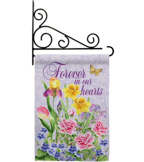 Forever In Our Heart - Expression Inspirational Vertical Impressions Decorative Flags HG115165 Made In USA - Image 8
