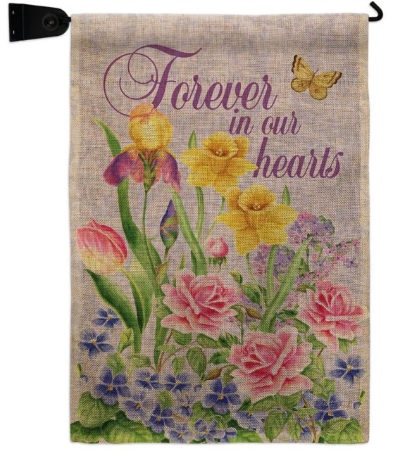 Forever In Our Heart - Expression Inspirational Vertical Impressions Decorative Flags HG115165 Made In USA - Image 22