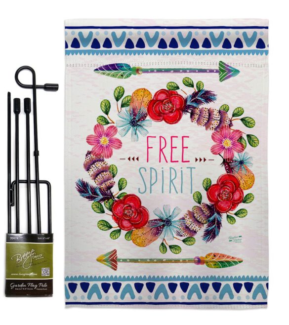 Free Spirit - Expression Inspirational Vertical Impressions Decorative Flags HG137006 Made In USA - Image 4