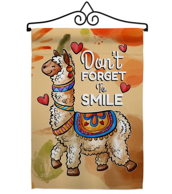 Don't Forget to Smile - Expression Inspirational Vertical Impressions Decorative Flags HG137092 Made In USA - Image 7