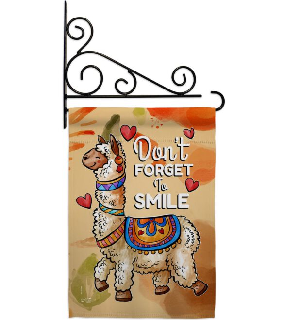 Don't Forget to Smile - Expression Inspirational Vertical Impressions Decorative Flags HG137092 Made In USA - Image 11
