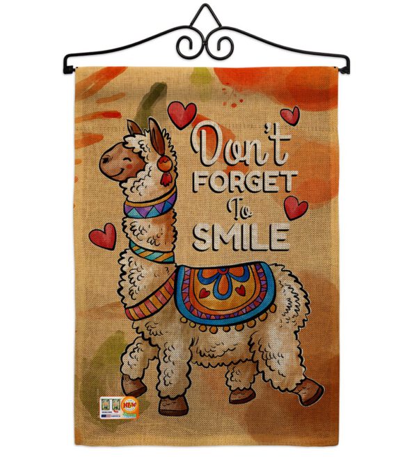 Don't Forget to Smile - Expression Inspirational Vertical Impressions Decorative Flags HG137092 Made In USA - Image 10