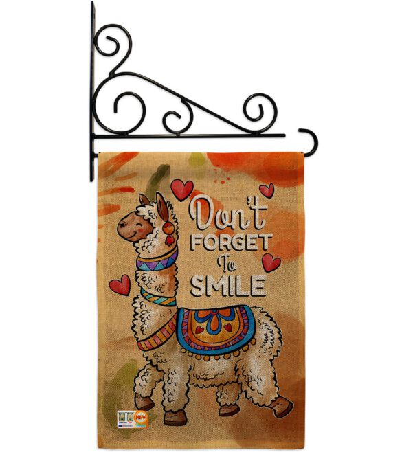 Don't Forget to Smile - Expression Inspirational Vertical Impressions Decorative Flags HG137092 Made In USA - Image 12