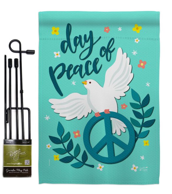 Day of Peace - Expression Inspirational Vertical Impressions Decorative Flags HG137349 Made In USA - Image 4