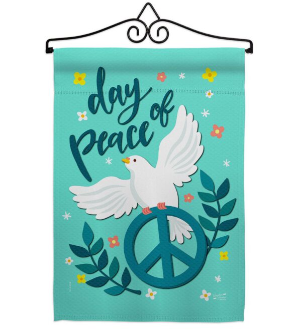 Day of Peace - Expression Inspirational Vertical Impressions Decorative Flags HG137349 Made In USA - Image 7