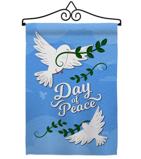 Day of Peace - Expression Inspirational Vertical Impressions Decorative Flags HG137400 Made In USA - Image 7