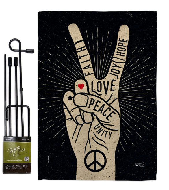 Faith Love Joy - Expression Inspirational Vertical Impressions Decorative Flags HG137415 Made In USA - Image 4