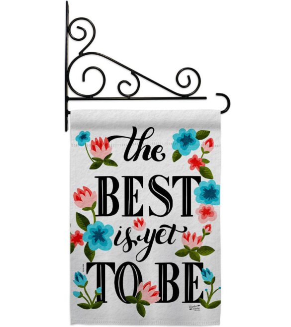 Best is Yet - Expression Inspirational Vertical Impressions Decorative Flags HG137459 Made In USA - Image 8
