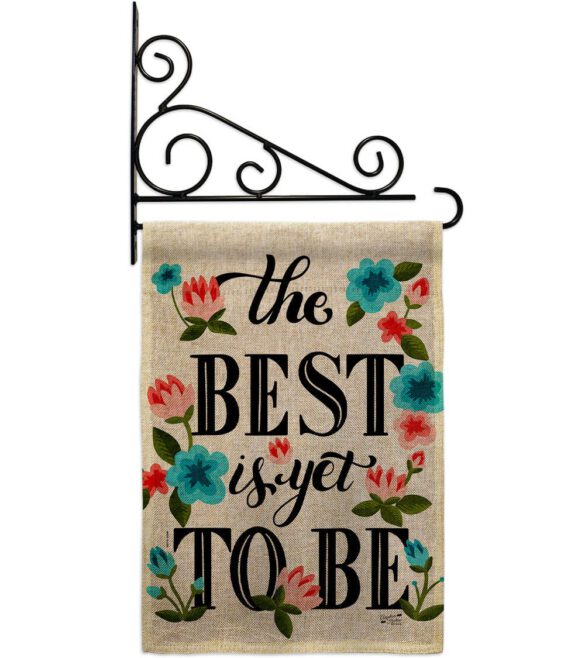 Best is Yet - Expression Inspirational Vertical Impressions Decorative Flags HG137459 Made In USA - Image 18