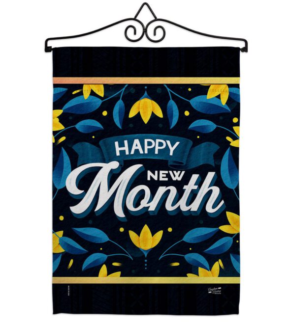 Happy New Month - Expression Inspirational Vertical Impressions Decorative Flags HG137461 Made In USA - Image 7