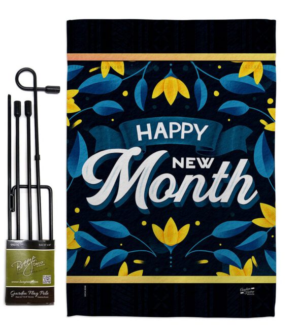 Happy New Month - Expression Inspirational Vertical Impressions Decorative Flags HG137461 Made In USA - Image 4