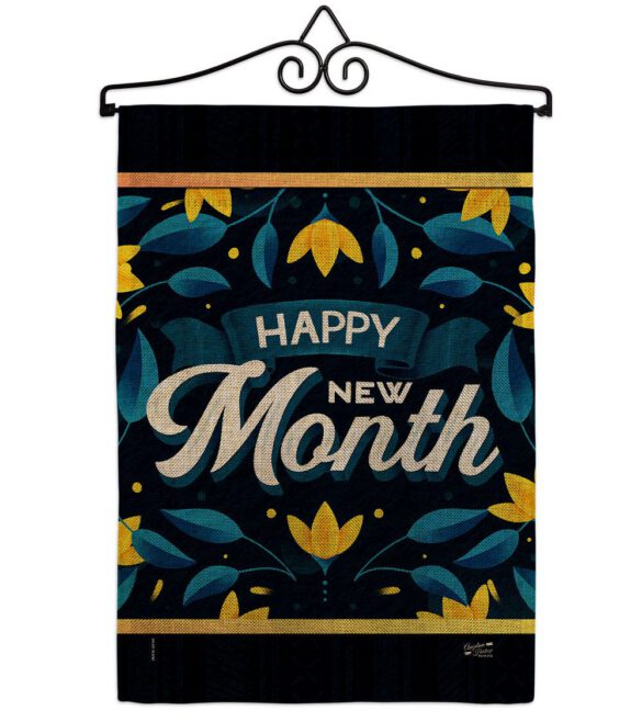 Happy New Month - Expression Inspirational Vertical Impressions Decorative Flags HG137461 Made In USA - Image 17