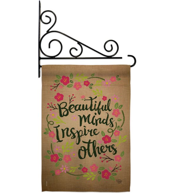 Beautiful Minds Inspire Others - Expression Inspirational Vertical Impressions Decorative Flags HG191097 Made In USA - Image 11