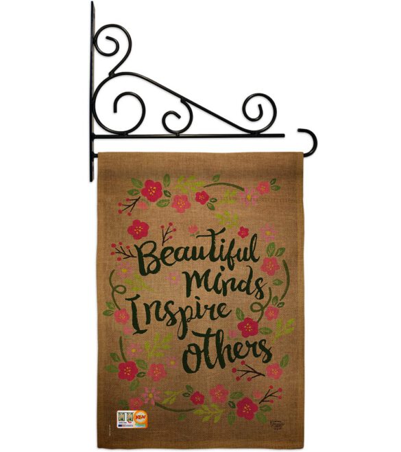 Beautiful Minds Inspire Others - Expression Inspirational Vertical Impressions Decorative Flags HG191097 Made In USA - Image 12