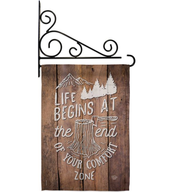 End of your Comfort Zone - Expression Inspirational Vertical Impressions Decorative Flags HG191100 Made In USA - Image 11